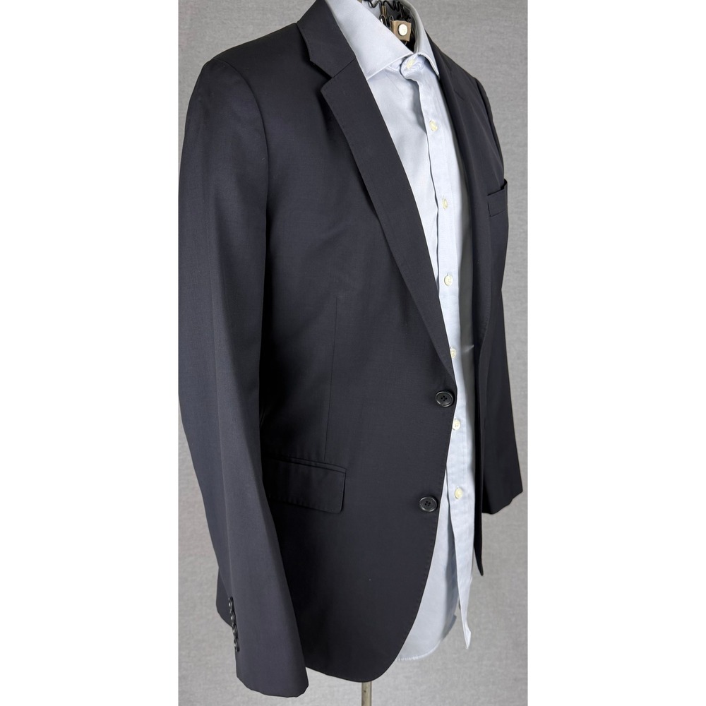 Bonobos Slim Fit Blazer Navy Blue Marzotto Italian Wool Sport Coat 40R 14596